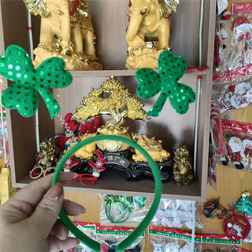 Nuevo cross-border irlandés día de San Patricio Fiesta de carnaval tribol decoración toque
