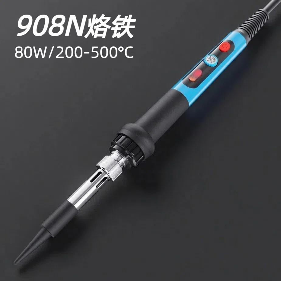 Transfronterizo temperatura ajustable eléctrico de soldadura de hierro 60W Kit de soldadura eléctrica de hierro paquete 110V estándar americano europeo estándar Luo hierro fabricante