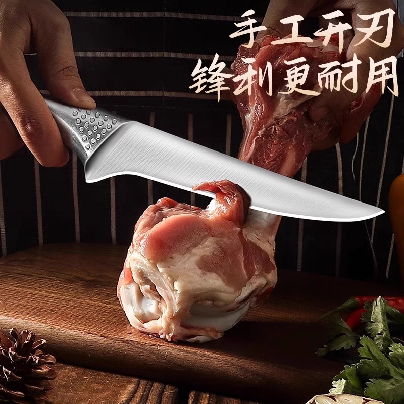 Cuchillo de corte de hueso de acero inoxidable cuchillo de corte de cerdo cuchillo de corte ultra afilado cuchillo de corte de carne de carne de vaca y oveja