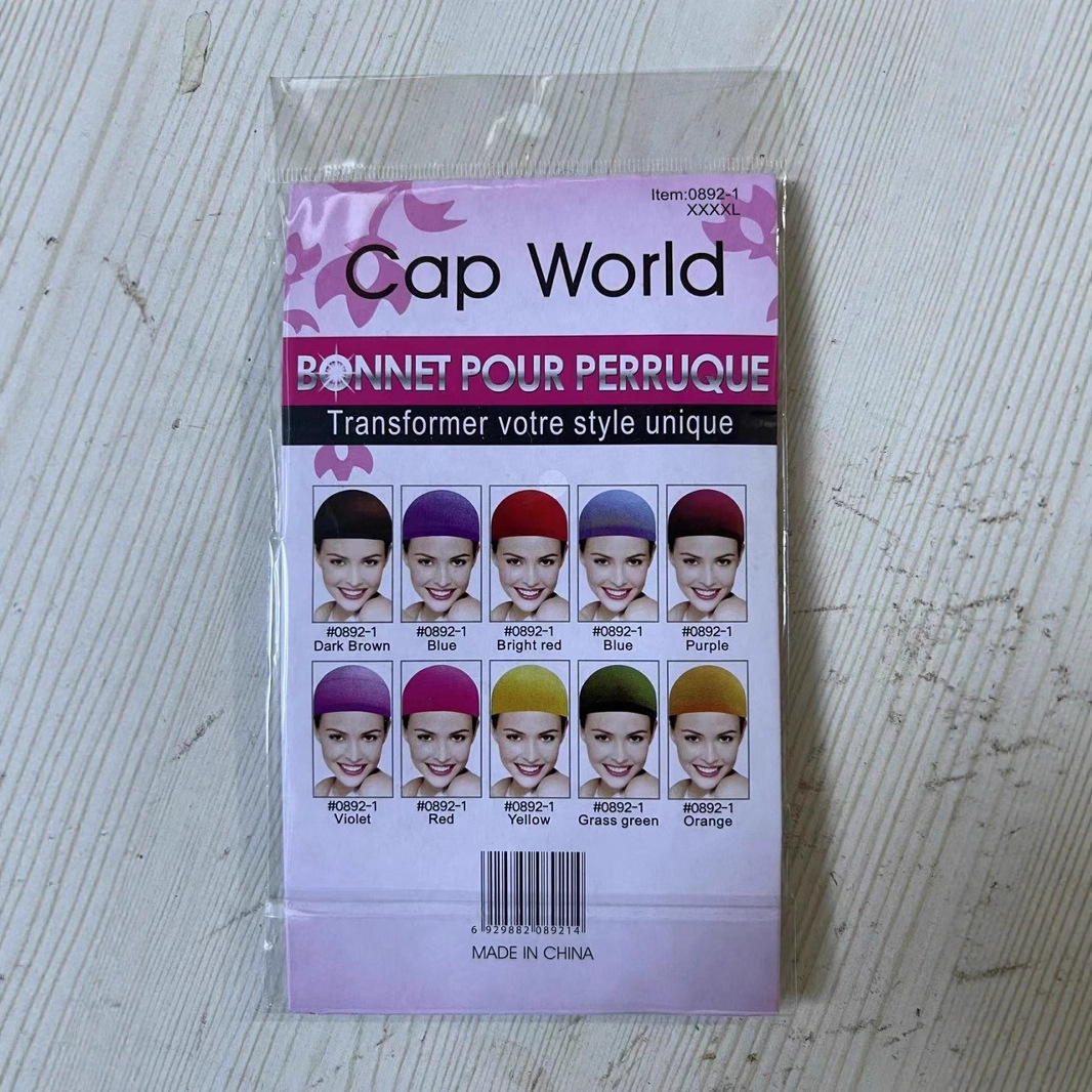 Spot 2 paquetes XXXXL peluca red para el cabello gorra de peluca gorra para prensar medias gorra para el cabello NYLON WIG CAP