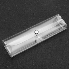 New Style Simple Creative Transparent Eyeglass Box PVC Logo Printable Wholesale Portable Storage Box Eyeglass Case