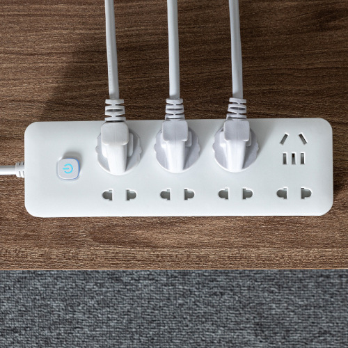 Power strip with wired plug-in board for household multi-position power strip with multi-function 1.8m power converter socket