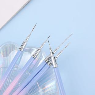 New Style Pull Pen with Pen Case Extremely Fine Fiber Hair Nail Art Pull Brush High Quality Spray Paint Metal Rod Paint Pen