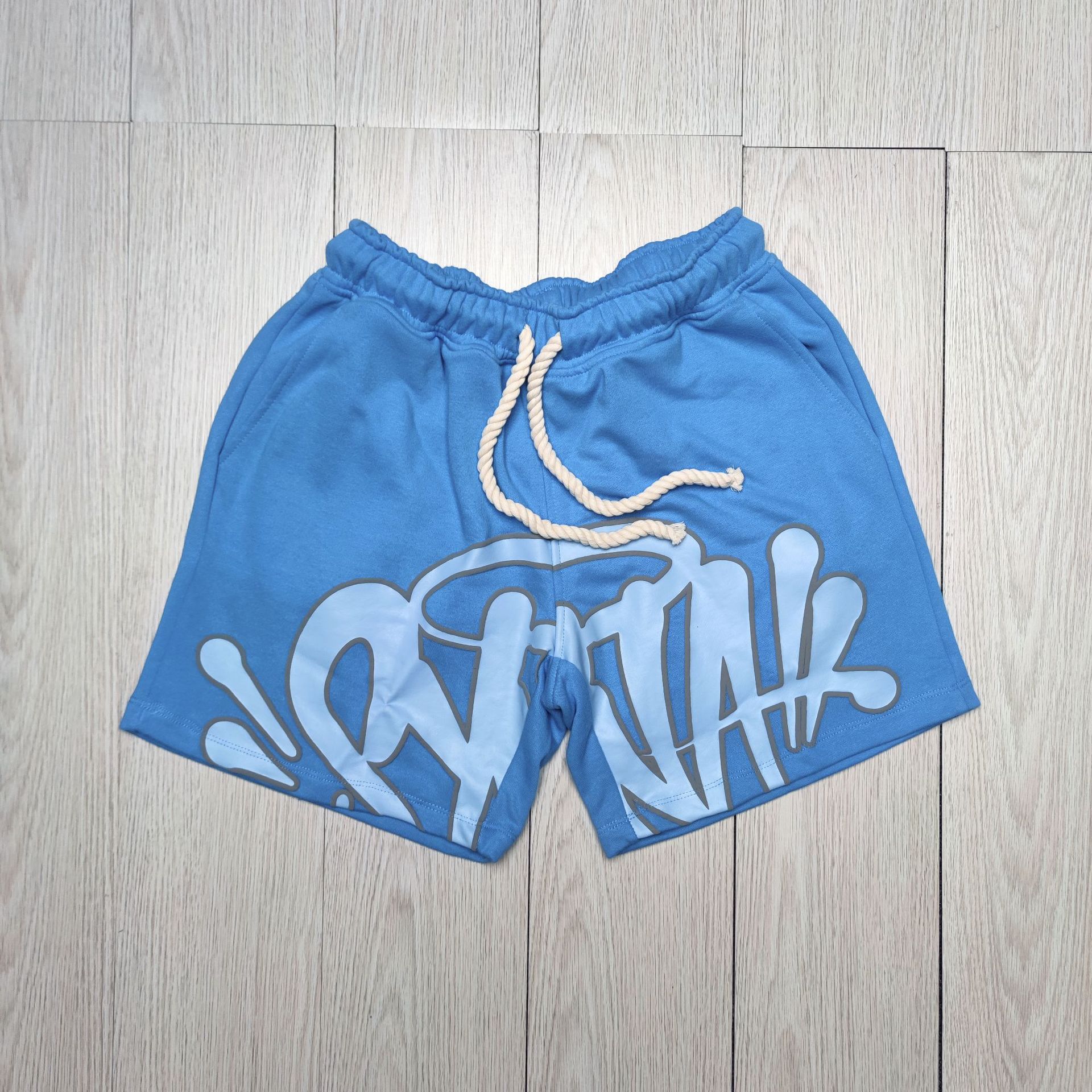 高品質SYnaWorldヒップホップフォームプリント半袖カジュアルルーズTシャツハイストリートショーツSyna Word