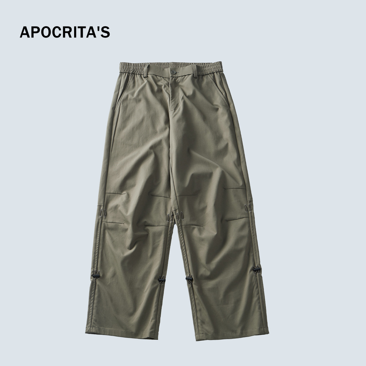 Sin devoluciones ni cambios【Liquidación por tiempo limitado a un precio súper bajo】Pantalones casuales holgados y rectos para hombre APO, para otoño e invierno