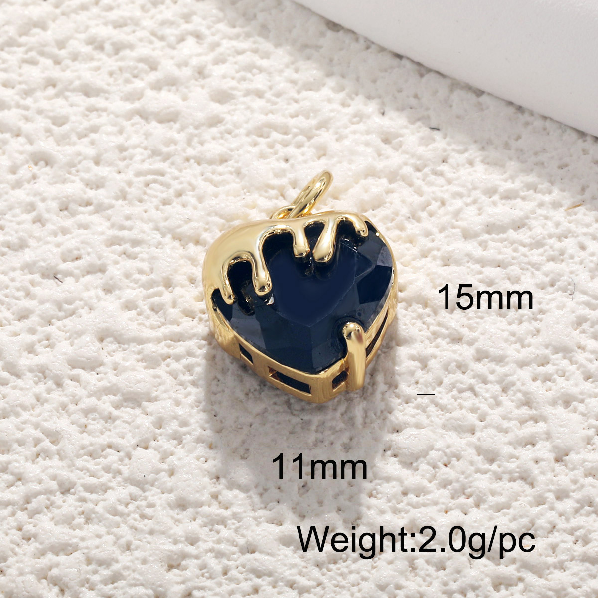 2g Weight Pendant Jewelry Making Type 1 Piece Quantity Holiday, Daily Occasion Copper Material Geometric, Heart Shape Pattern Unisex Gender Plating Design Retro Style 1 Piece Copper Geometric Heart Shape Pendant 10
