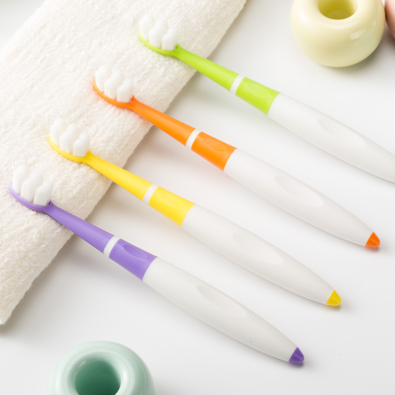 Children's Soft Bristle Toothbrush Wholesale Household, Bristle Division, 10,000 Bristles Toothbrush, Baby Cartoon Macaron Toothbrush