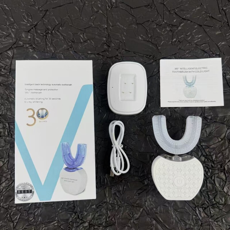 Cross-Border U-Shaped Electric Toothbrush, Fully Automatic Waterproof Oral Cleaning Toothbrush, Fully Washable, Ultrasonic Tooth Cleaning Cross-Border U-Shaped Electric Toothbrush, Fully Automatic Waterproof Oral Cleaning Toothbrush, Fully Washable, Ultrasonic Tooth Cleaning