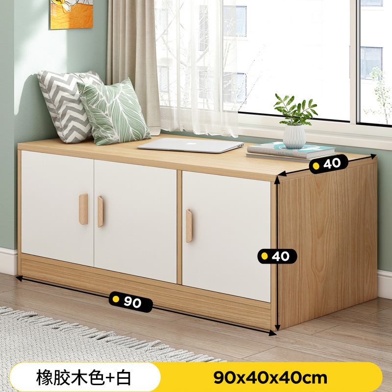 Armario de la ventana de la Bahía Gabinete de la ventana de pie gabinete de balcón del hogar gabinete del piso del dormitorio gabinete bajo armario del balcón de almacenamiento en el pecho de cajones