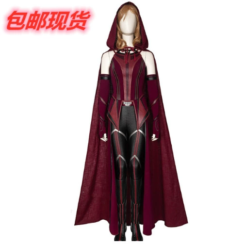 Марвеланда Видение Малиновый Костюм Ведьмы Алая Ведьма Косплей Одинаковая Одежда