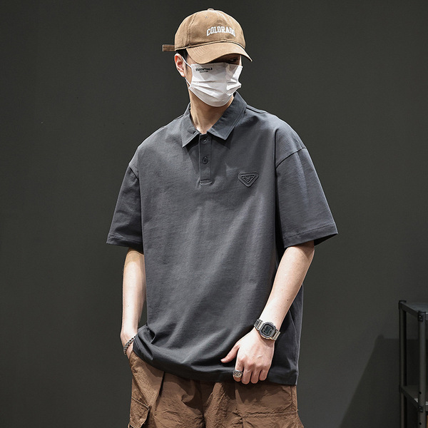 Retro fashionable short sleeve T-shirt
