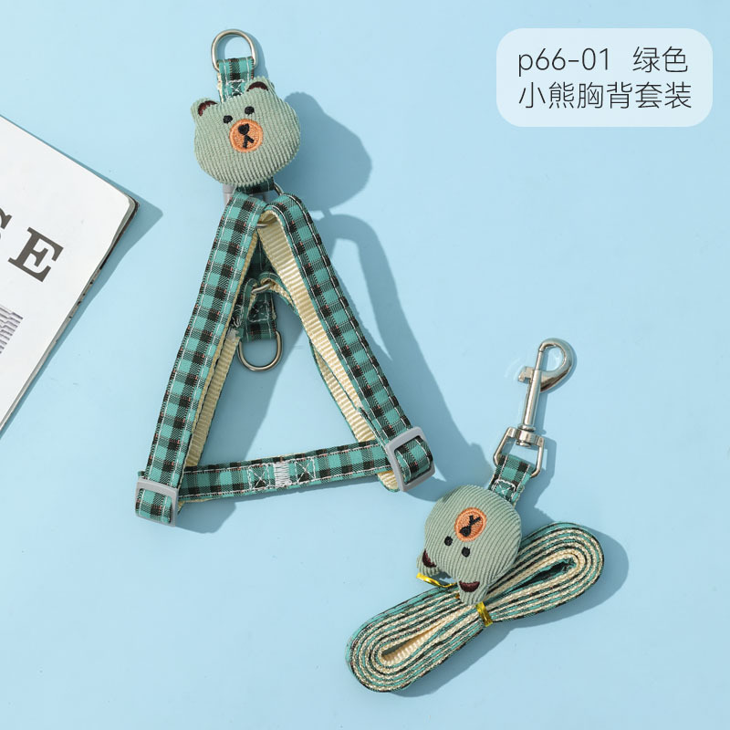 Nueva correa de perro de dibujos animados conejo forma mediano y pequeño perro caminando cuerda correa de nylon transfronteriza al por mayor