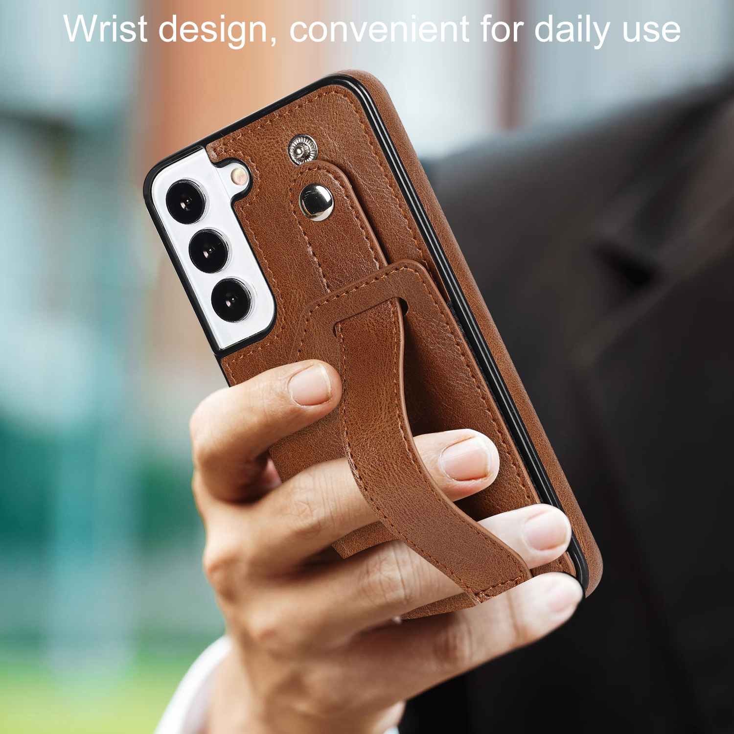 Handyhülle Für Samsung A53 Mit Armband Und Kartenfach Aus Leder_voghion.com