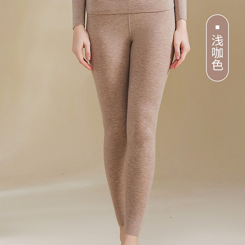 A級デロンカシミヤシルク蓄熱シームレス保温下着セット カップル向け 秋冬10A抗菌秋服秋パンツ