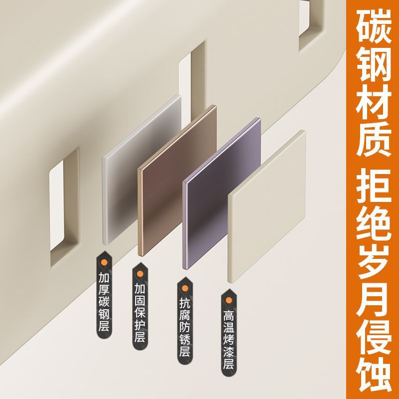 Estante de cocina doméstica multifuncional tipo de pared sin agujeros perforados palillos tubo de cuchillo de cocina percha de dravaje almacenamiento paño percha image 5