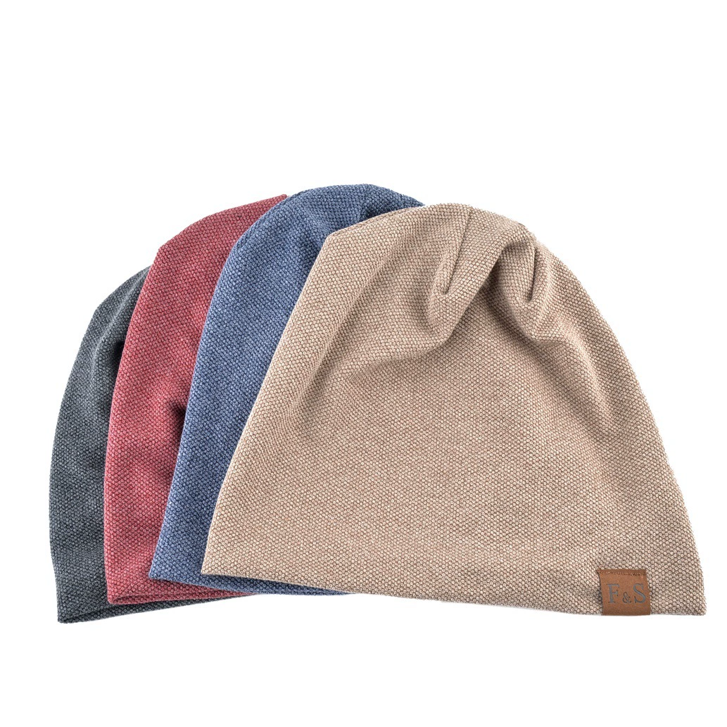 Весенне-осенняя Кепка-пуловер, Повседневная Свободная вязаная шапка через границу, стандартная Кожаная Шапка FS, зимняя мужская и женская уличная Кепка Baotou на флисовой подкладке