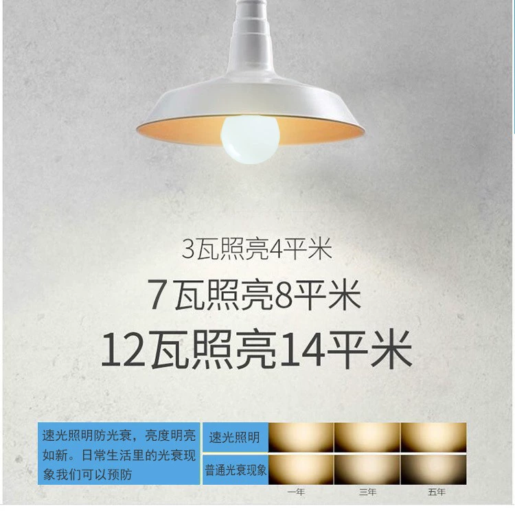 Суперяркая LED энергосберегающая лампа, лампа-лампочка, 5W, 7W, 9W