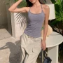 修身挂脖新款春夏背心