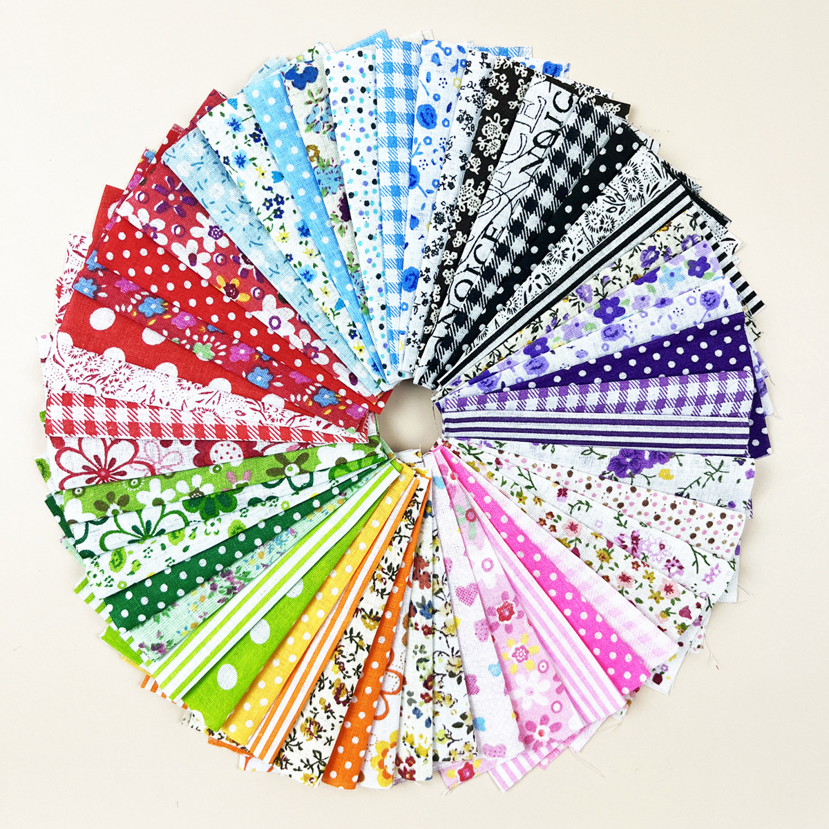 30*30cm de algodón patchwork tela cabeza hecha a mano DIY grupo de tela llano pequeño paño floral flor mezclada impreso paño liso image 6