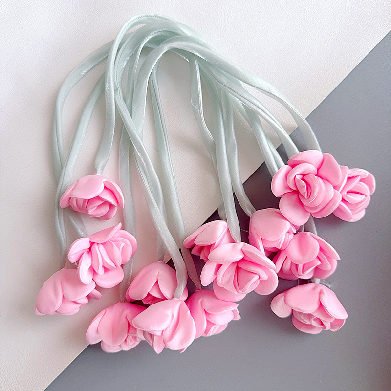 インファブリック双頭ユリのつぼみ花装飾アクセサリースカート服スクールバッグ手作り diy ペンダントアクセサリー|undefined
