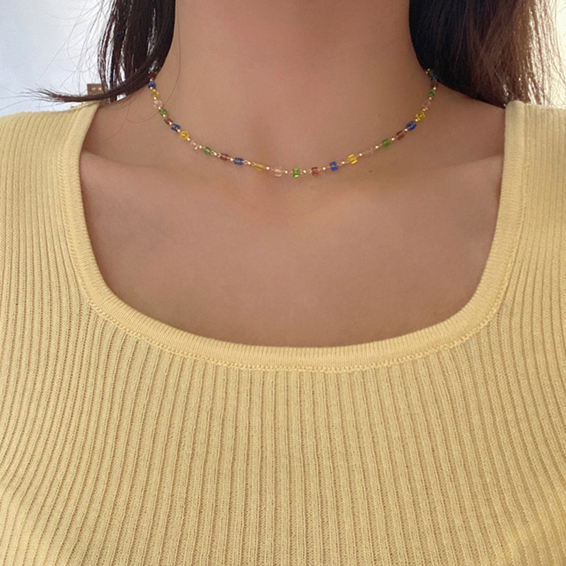 6g Weight Choker Classification 1 Piece Quantity Daily Occasion Alloy Material Geometric Pattern Women'S Gender Plating Design Pastoral Style Pastoral Geometric Alloy Choker Wholesale 2
