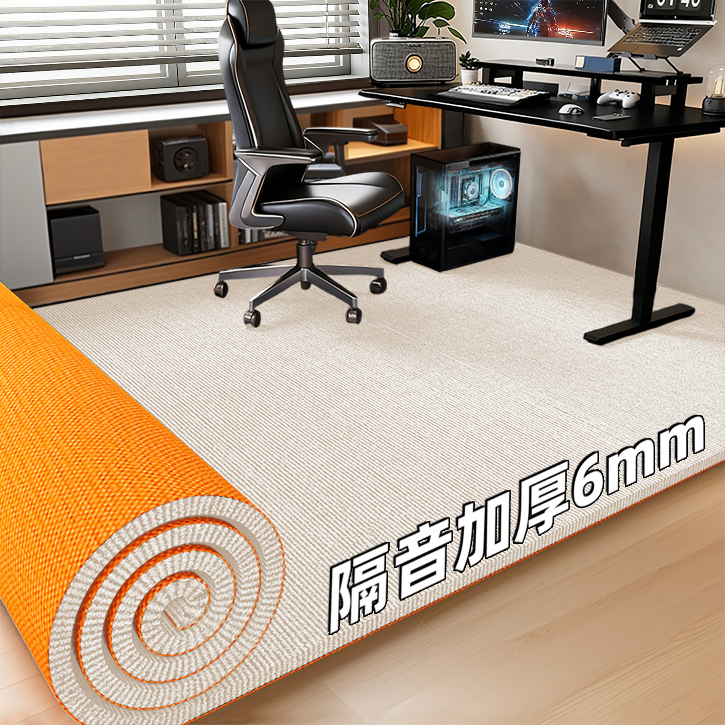 미색 TPE 단일 스트라이프