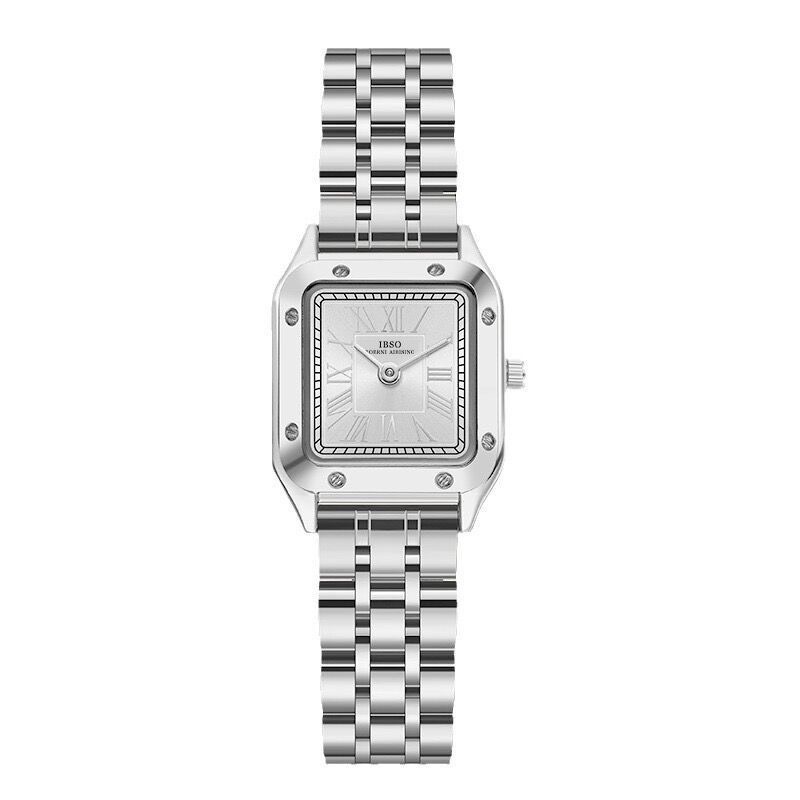 Orologio da donna IBSO New Square Small Dial Steel Band Live 9636_voghion.com