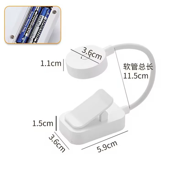 【No. 7 battery model】Mini folding book lamp (no battery)