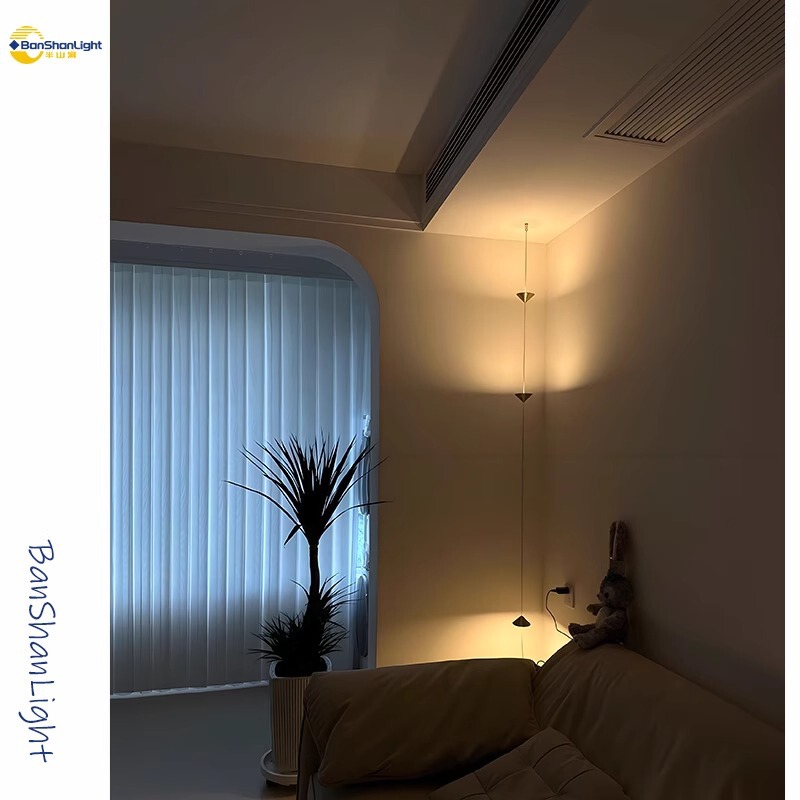 All-Copper Hourglass Floor Chandelier Ambiance Light for Living Room Sofa Side Creative Minimalist Bedroom Bedside Pendant Light