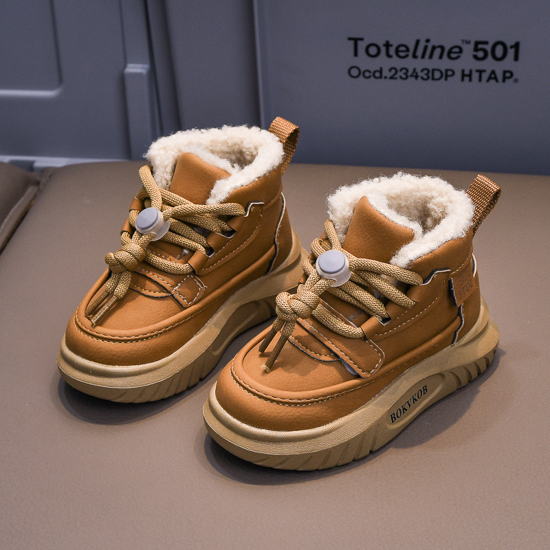 Invierno, zapatos de algodón para bebés, botas de nieve gruesas, zapatos de algodón impermeables, zapatos para niños, zapatos para niños, zapatos transfronterizos.