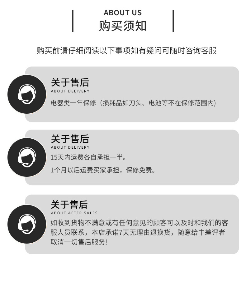 跨境新款剃须刀男士胡须刀充电式电动刮胡子刀智能电量显示刮胡刀SHINON详情15