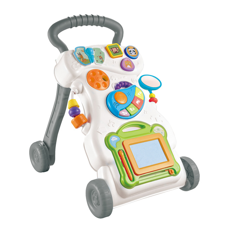 乳幼児用歩行車児童手押し車音楽補助車は、赤ちゃんの子供の車のおもちゃを横転するのを防ぐことができる