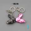 兔子汽車鑰匙扣挂件兔年生肖精致小衆情侶包包鑰匙鏈挂飾節日禮物