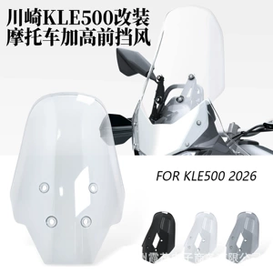 Kawasaki KLE 500 2026 modeli üçün modifikasiya edilmiş, böyüdülmüş ön külək şüşəsi