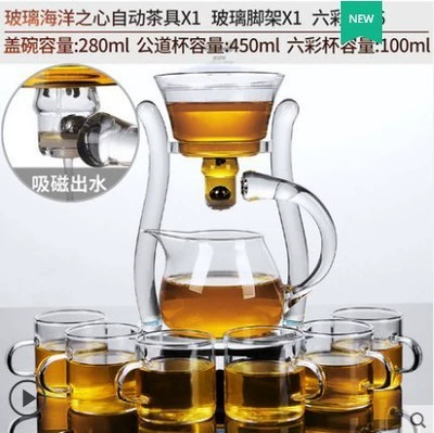 Glass automatic model + 6 cups