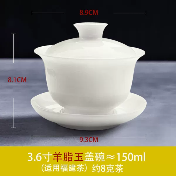 Umph fat jade porcelain 3.6 inches