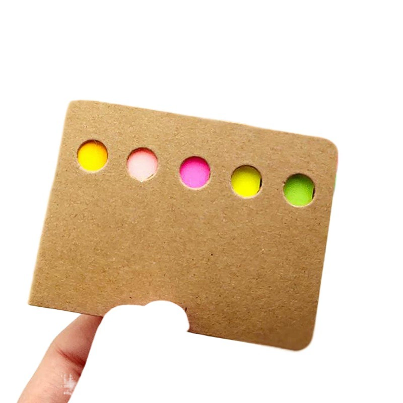 В наличии Крафт-бумага Комбинация цветных полос Post-It Notes Красочные наклейки с этикетками Красочные наклейки с указателем Заказать логотип