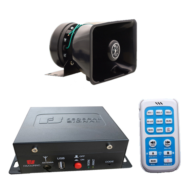 Sirena de Alarma Inalámbrica para Auto 12V-24V SA620H+100C de Aluminio con Control Remoto