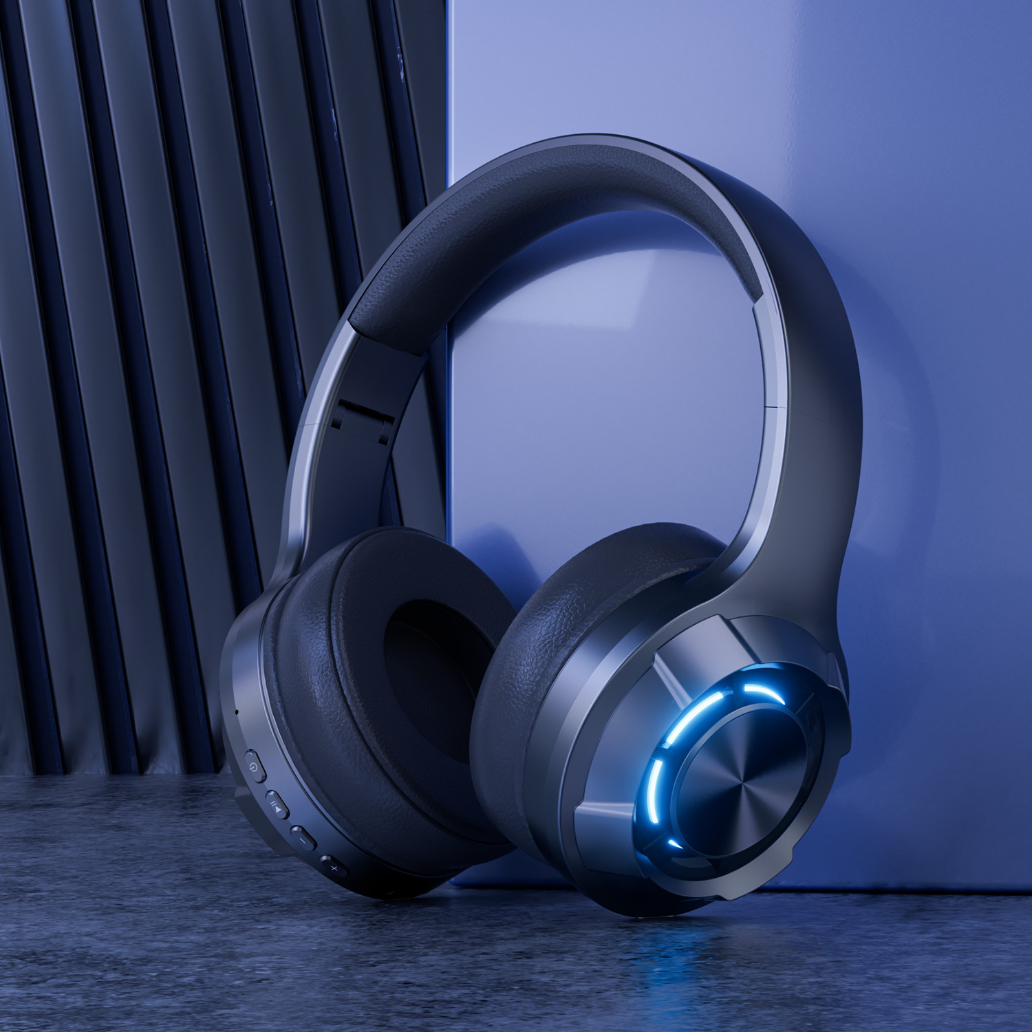 Nová konkurenceschopná herní sluchátka Bluetooth s LED světly, bezdrátová sluchátka typu „vše v jednom“ s hutnými basy_voghion.com