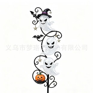 �羳��ƷHalloween Little Ghost Garden Stake Light�Fˇ����