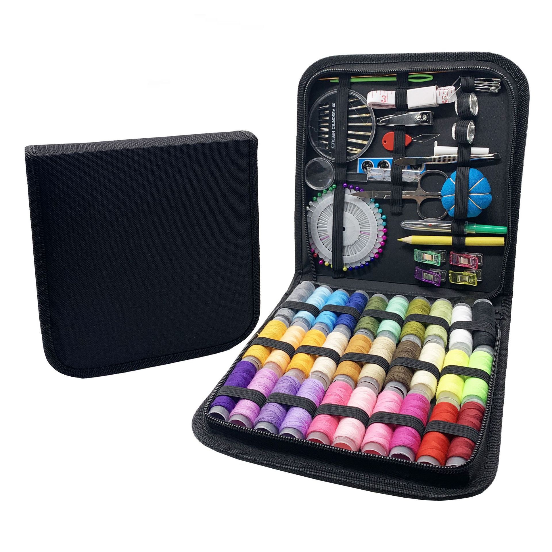 Kit de caja de aguja transfronteriza herramienta de coser doméstica aguja de coser de viaje portátil aguja de coser paquete de 27 piezas