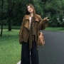 翻领宽松秋季休闲夹克