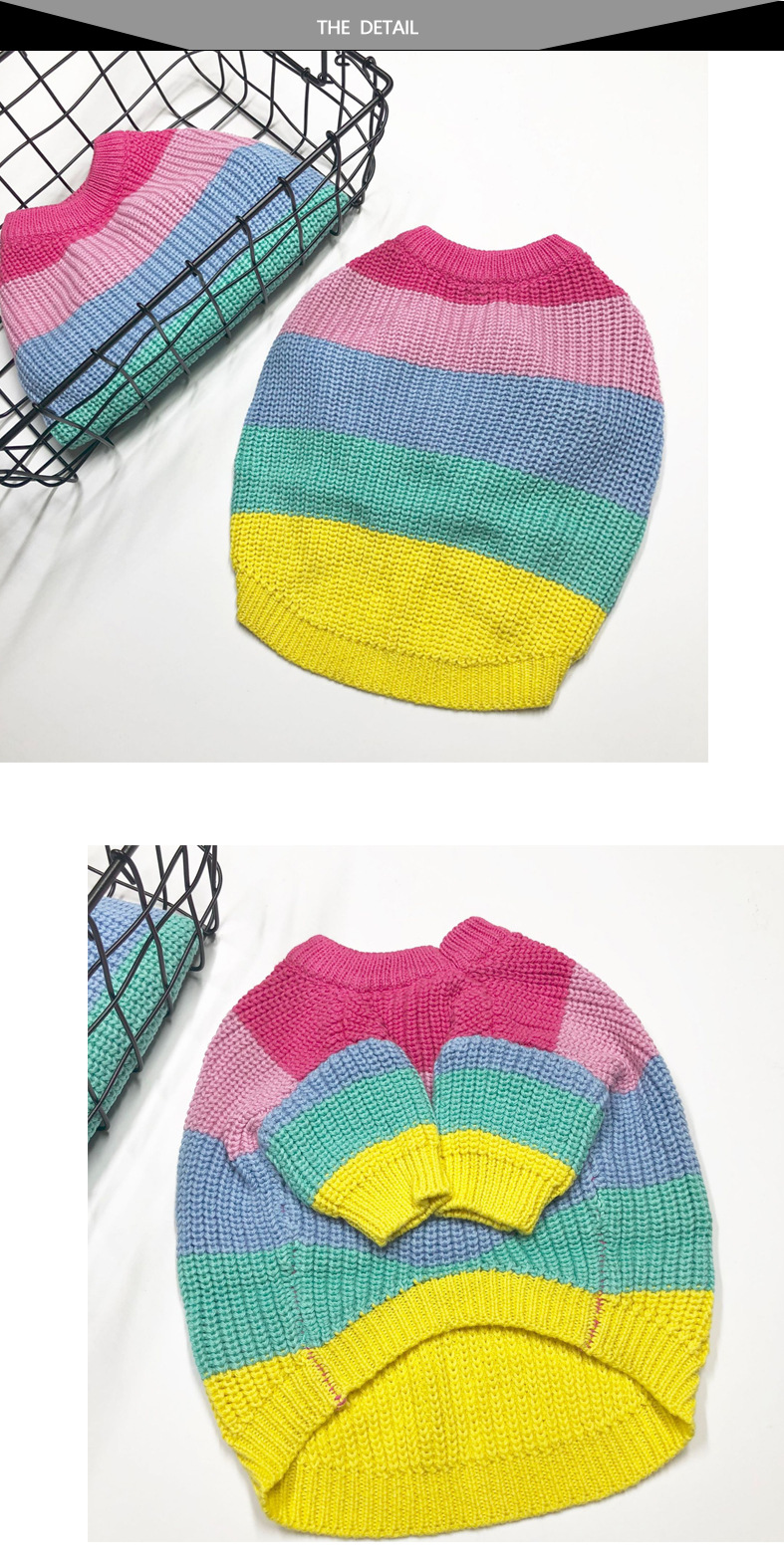 Rainbow Dog Sweater - Image 5