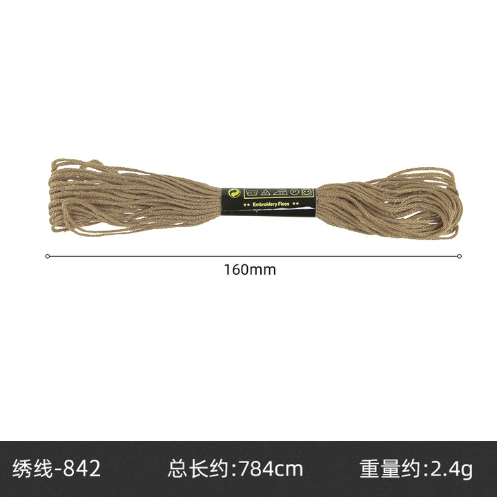 Hilo de punto de cruz de 42 colores, hilo de bordado de poliéster y algodón, bordado puntual, bordado de punto, bordado de punto de cruz