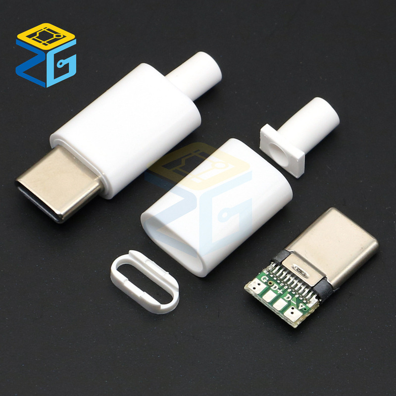Type-C Male with Shell USB with Board Welding Wire Interface DIY Plug Data Cable Mobile Phone Repair