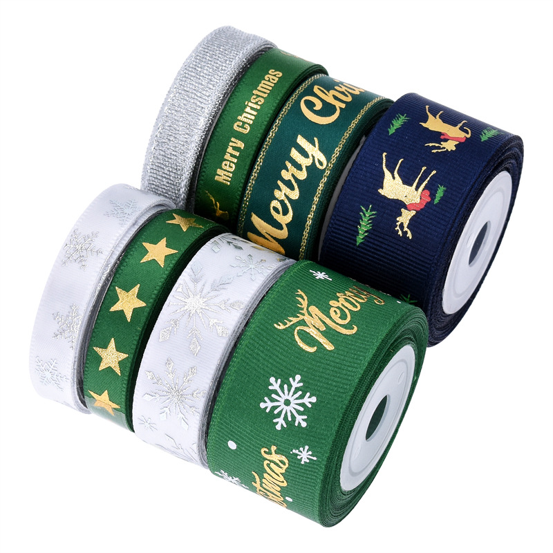 Amazon transfronterizo nuevo cinturón de decoración de Navidad impresa carta de ciervo cinturón forjado embalaje de regalo combinación de cinturón de Navidad