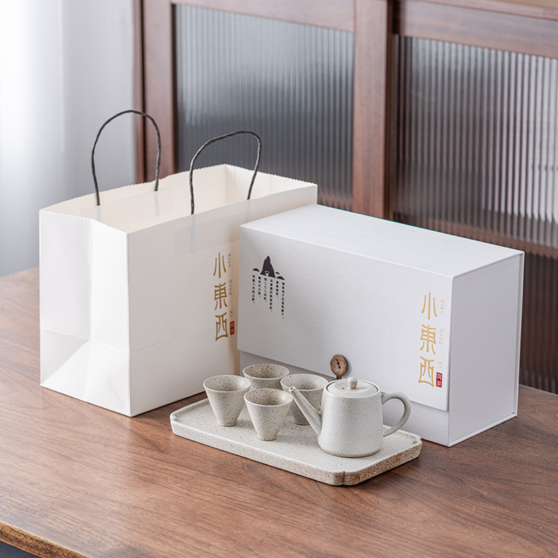 Juego de té japonés con bandeja de té Kung Fu, un juego completo de utensilios de té, regalo, tetera de cerámica, taza de té, impresión al por mayor, LOGOTIPO