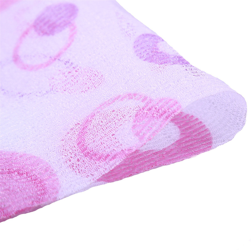 Korean-style no-rub long back scrubbing towel, solid color nylon bath towel, massage bath towel, exfoliating back towel Korean-style no-rub long back scrubbing towel, solid color nylon bath towel, massage bath towel, exfoliating back towel