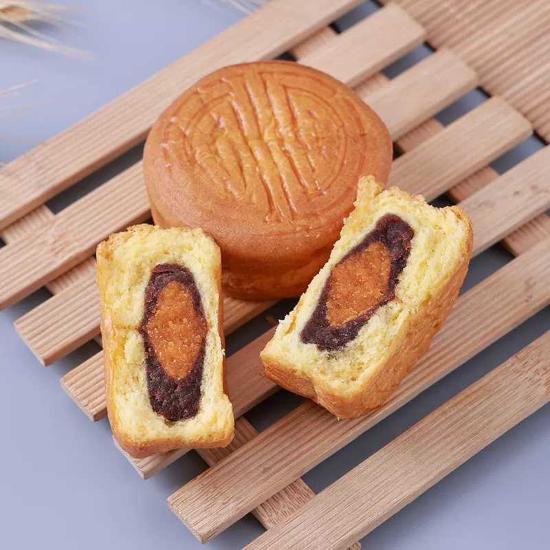 蛋月烧蛋黄红枣五仁味月饼多口味2025中秋节送礼糕点零食小吃80克