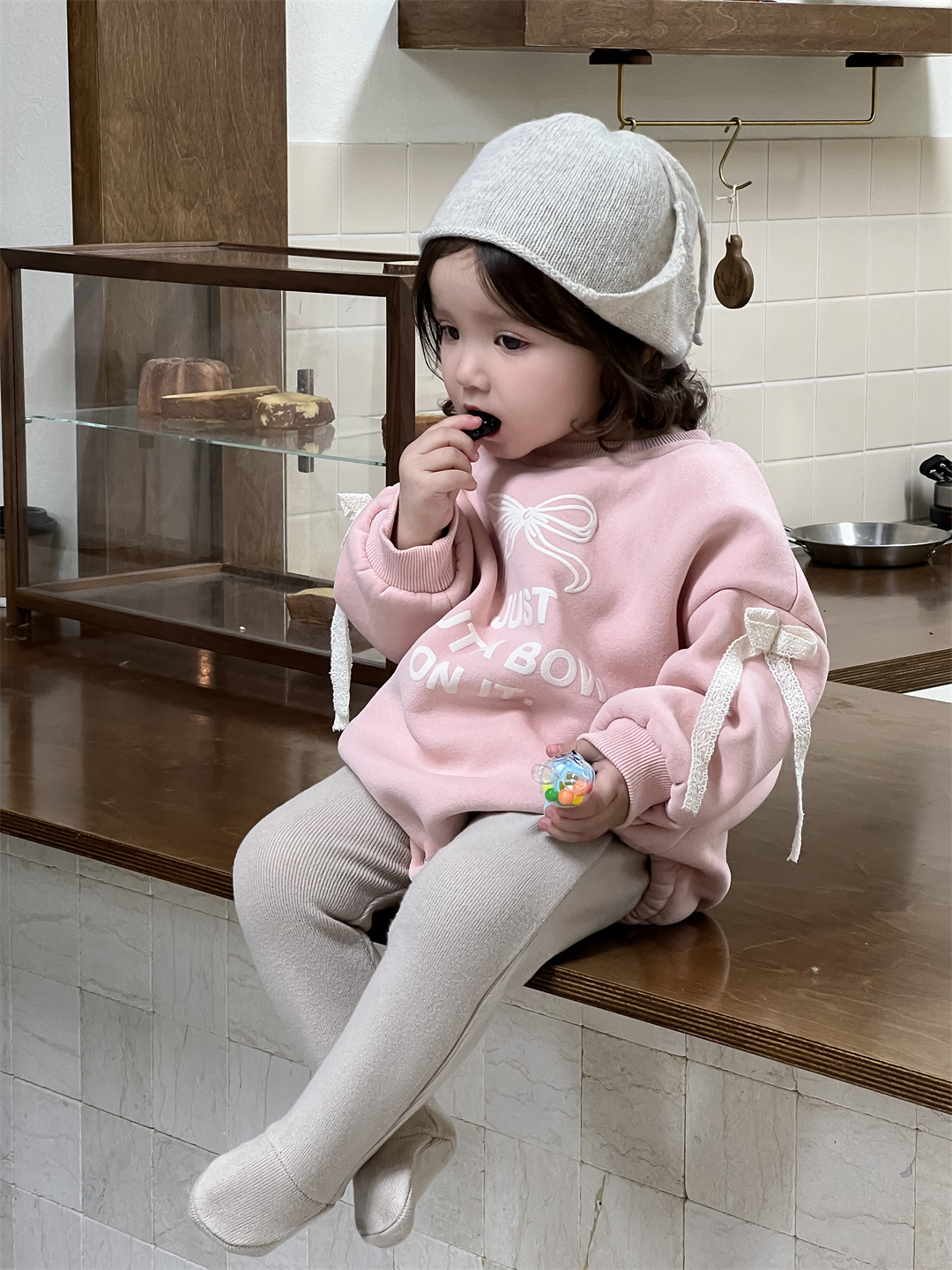 Ropa de invierno para niños niñas monótese grueso ropa infantil coreana con camisa de terciopelo para bebés bolsa de pelusa